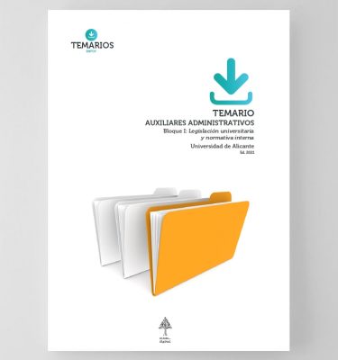 Temario Auxiliares Administrativos - Universidad de Alicante Bloque 1