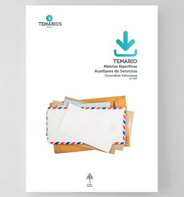 Temario Materias Específicos Auxiliares Servicios Generalitat Valenciana 2020