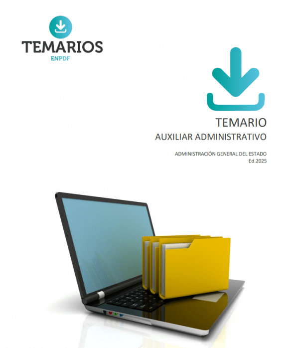 TEMARIO PDF Auxiliar Administrativo AGE (Bloque I y II) + Test de repaso