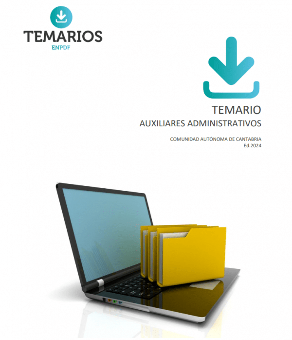 Temario Auxiliar Administrativo del Gobierno de Cantabria 2025 + Test de repaso